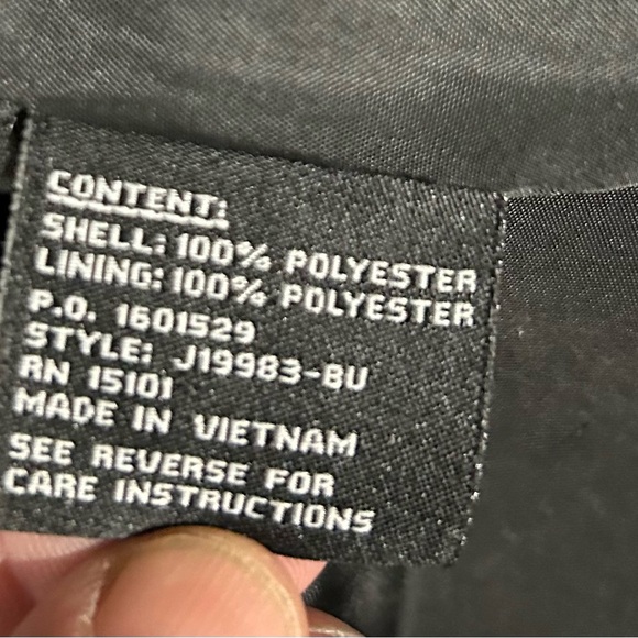 Jones New York Women's Black Trench Coat - Picture 4 of 5